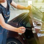 Lubricating a Car Door Lock